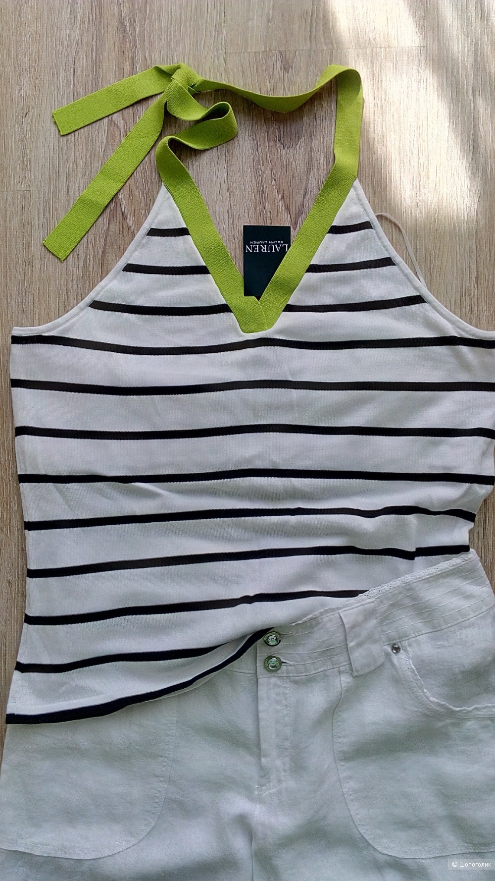 Cэт из топа Ralph Lauren+ брюки INC, размер 48-50