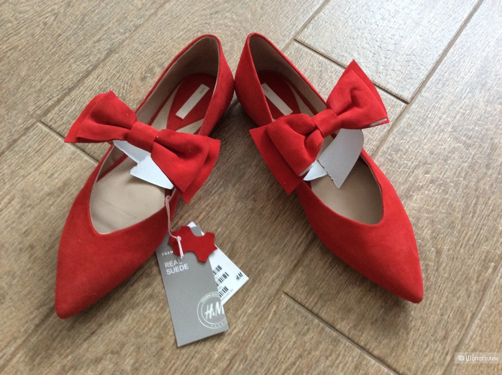 Туфли-балетки H&M PREMIUM QUALITY р.40 (8,5US, 25,5 см)