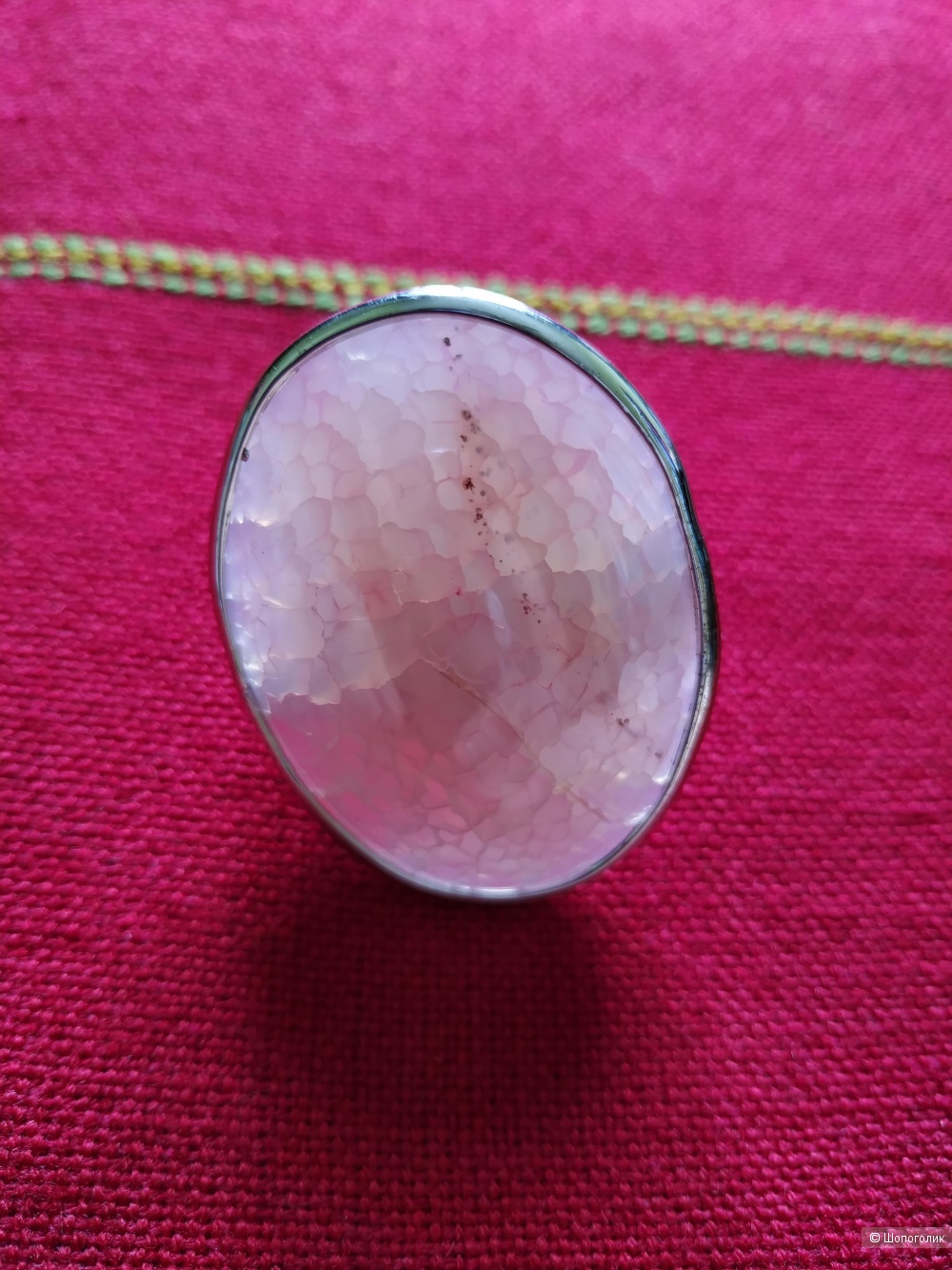 Кольцо с натуральным камнем,  размер универсальный