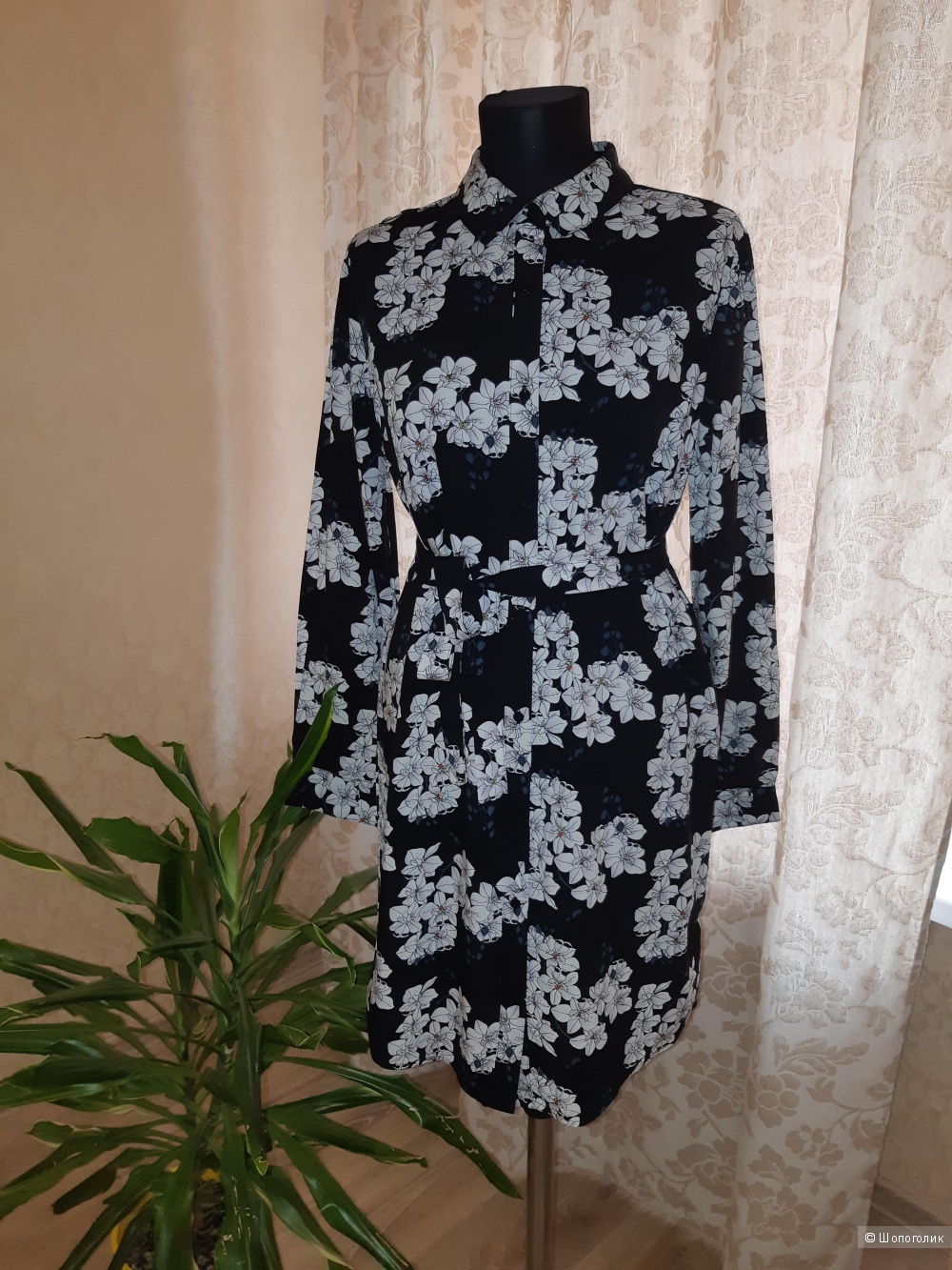 Платье-рубашка avon by kenzo takada, размер 46+-