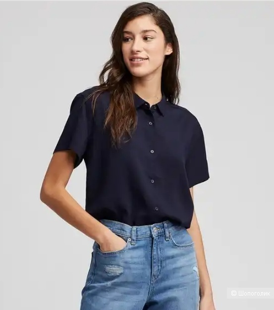 Блузка из вискозы Uniqlo, L