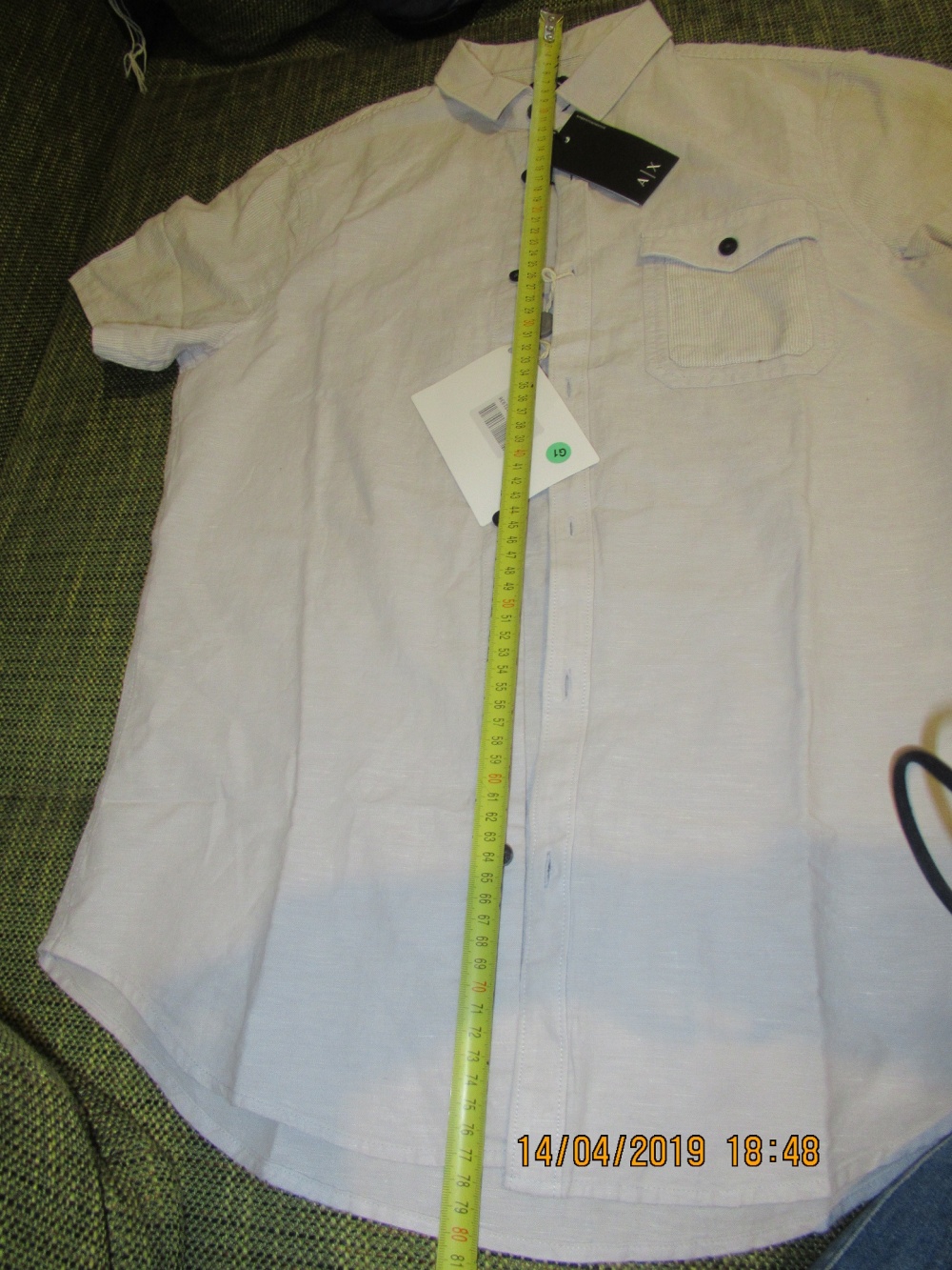 Мужская рубашка Armani Exchange размер М