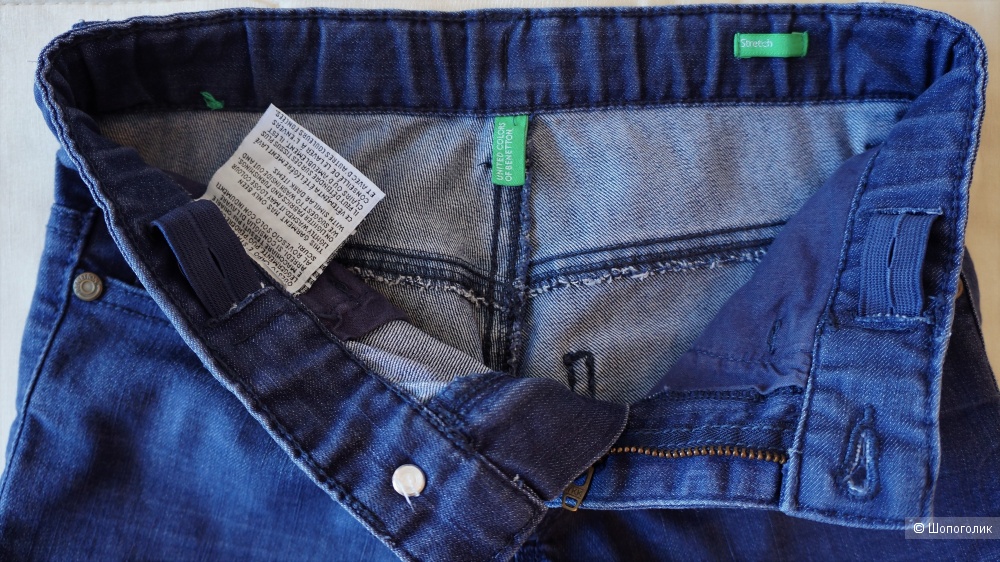 Джинсы и рубашка Benetton, размер M (130 см)