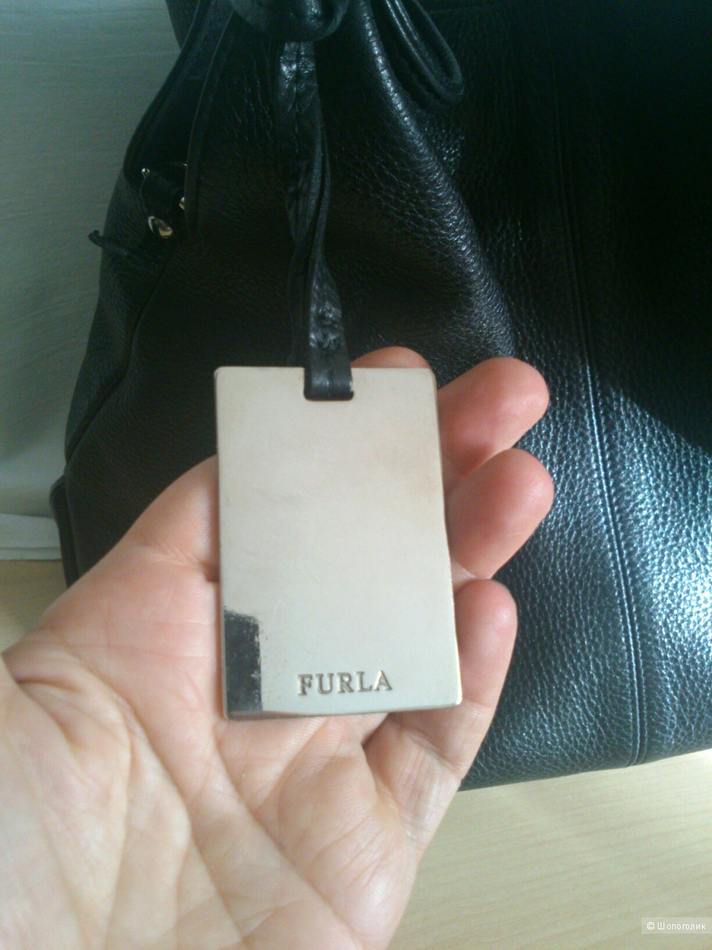 Сумка из натуральной кожи FURLA (maxi size).