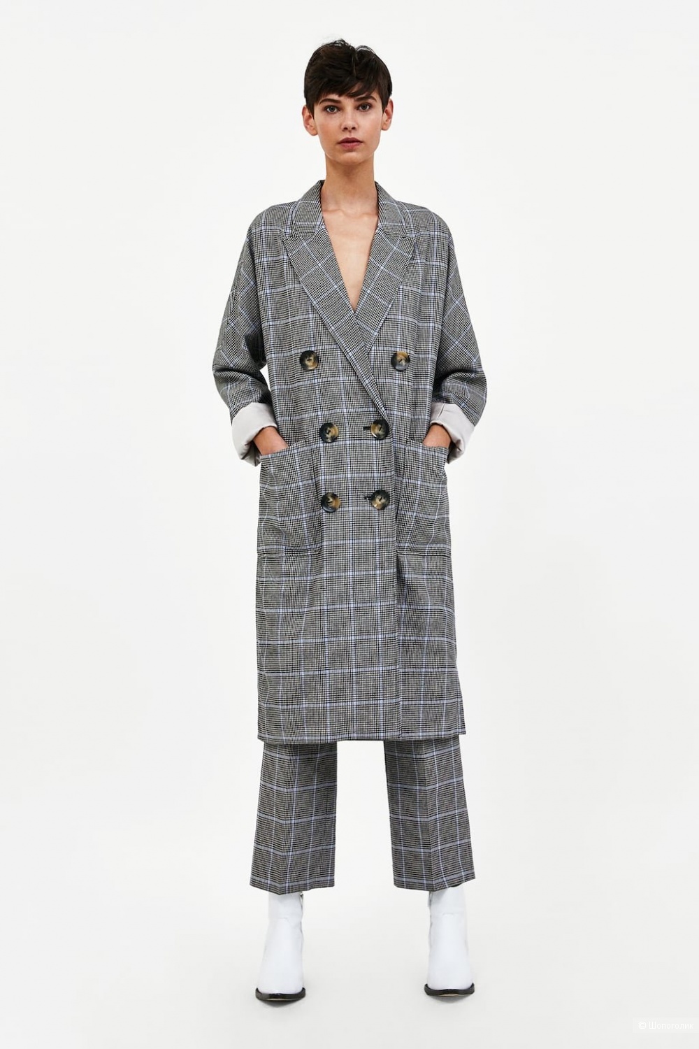 Пальто L + брюки M, Zara