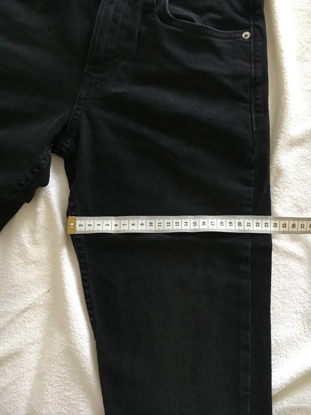 Джинсы чёрные Calvin Klein, размер 25 (рост 32)