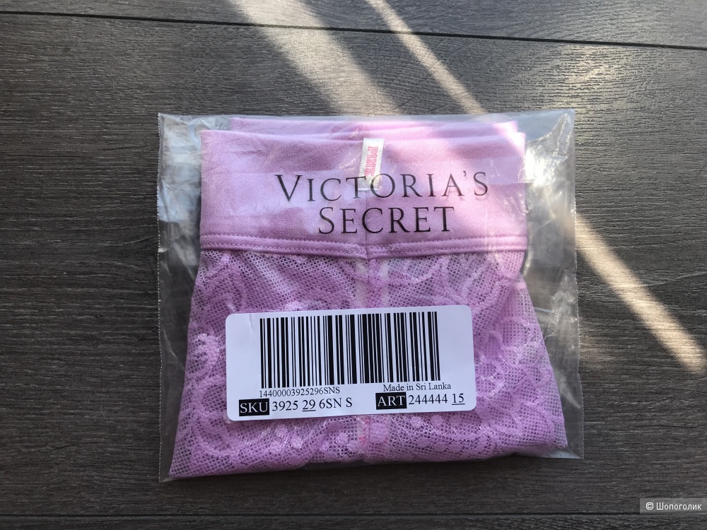 Кружевные трусики Pink от Victoria's Secret, размер S (44) ОБ до 98 см