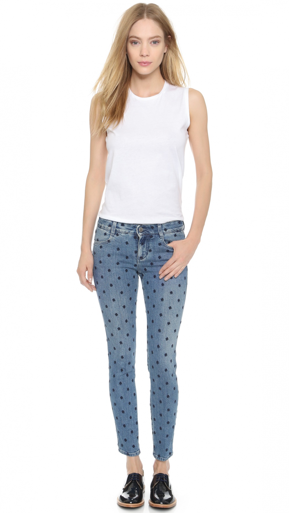 Stella McCartney вышитые джинсы р.28 -М