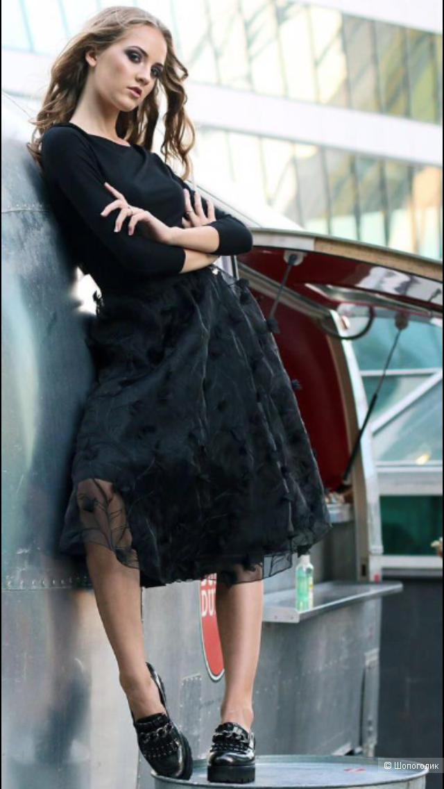 Юбка, Calista, 44 российский размер, (синяя)