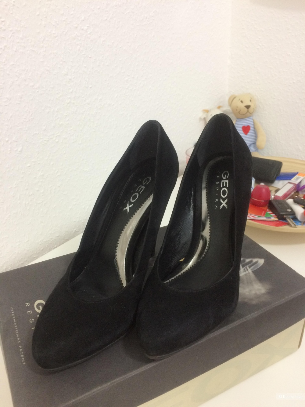 Женские замшевые туфли Geox 40 размер