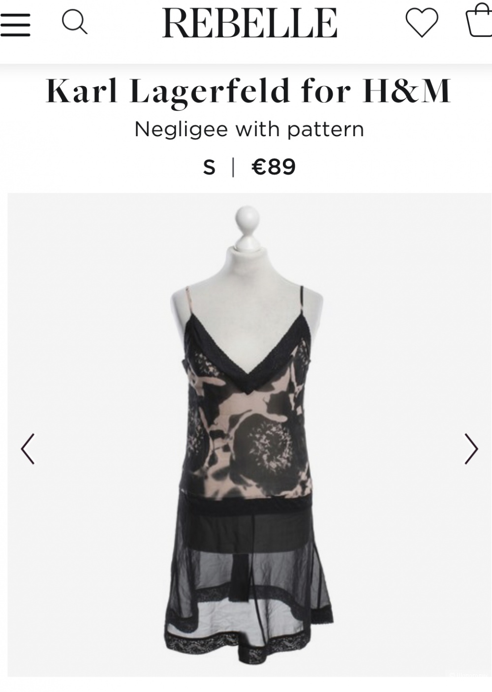 Платье Karl Lagerfeld for HM размер 34 EU