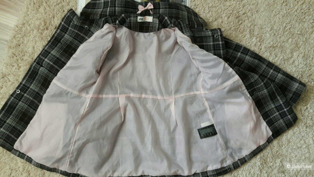 Пальто H&M, размер 5-6 лет