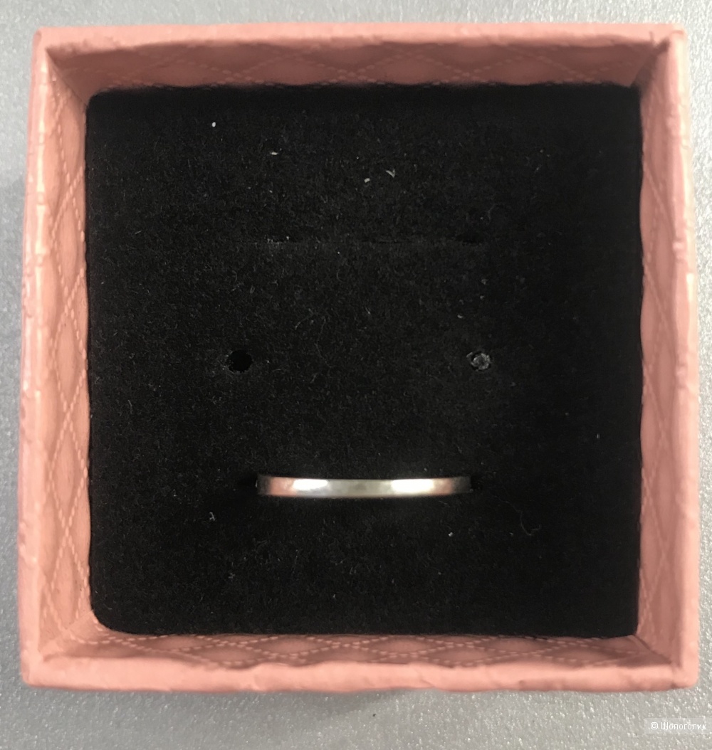 Кольцо из белого золота с бриллиантами, р. 16, Санлайт