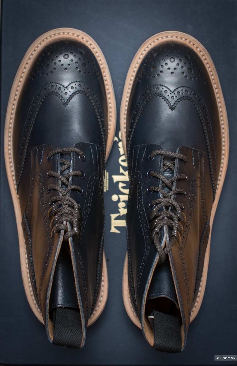 Английские броги Tricker's Made in UK. UK6.5 / 40EU / стопа 250мм.