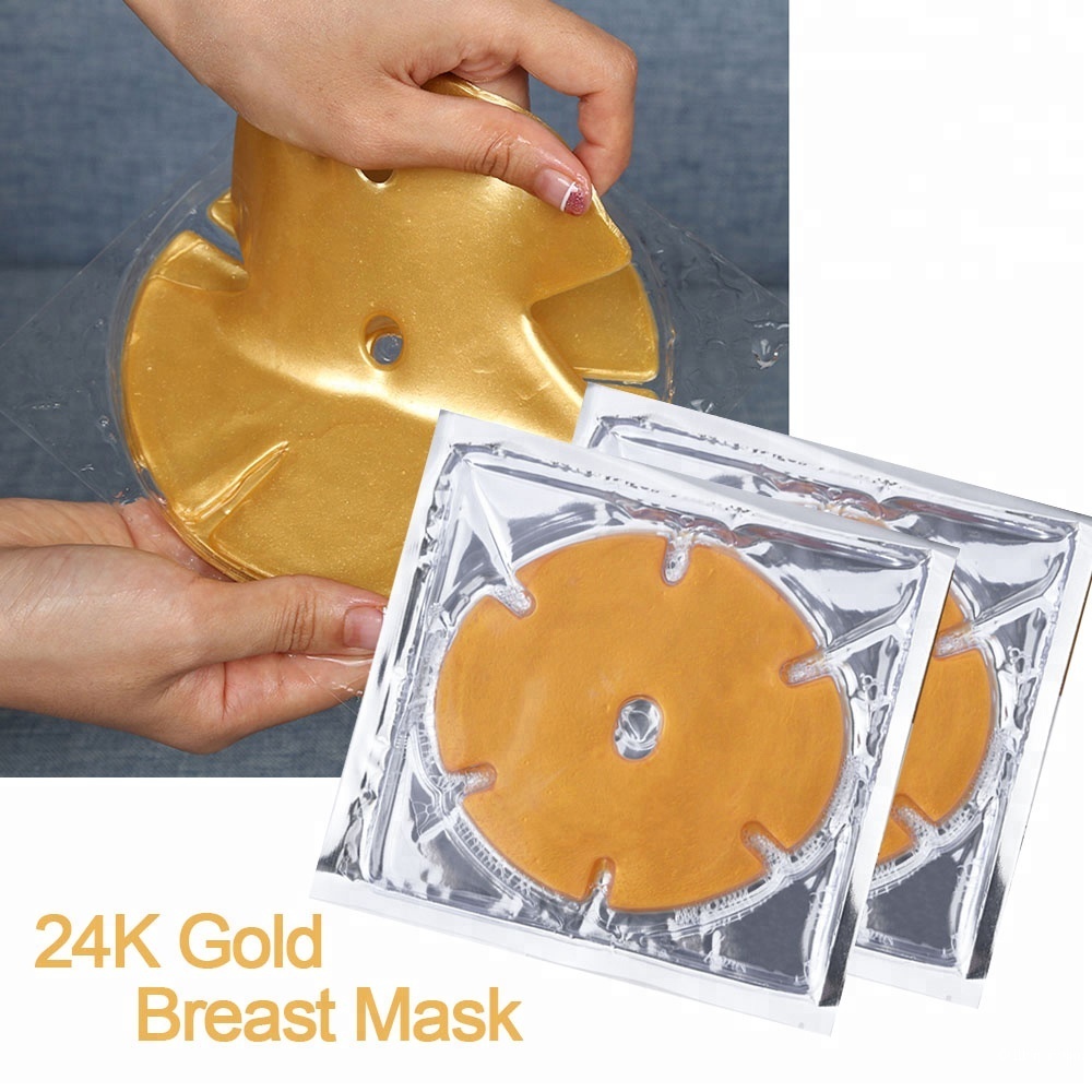 Маска золото коллагеновая для ГРУДИ Gold Crystal Breast Mask (2 шт в упаковке)