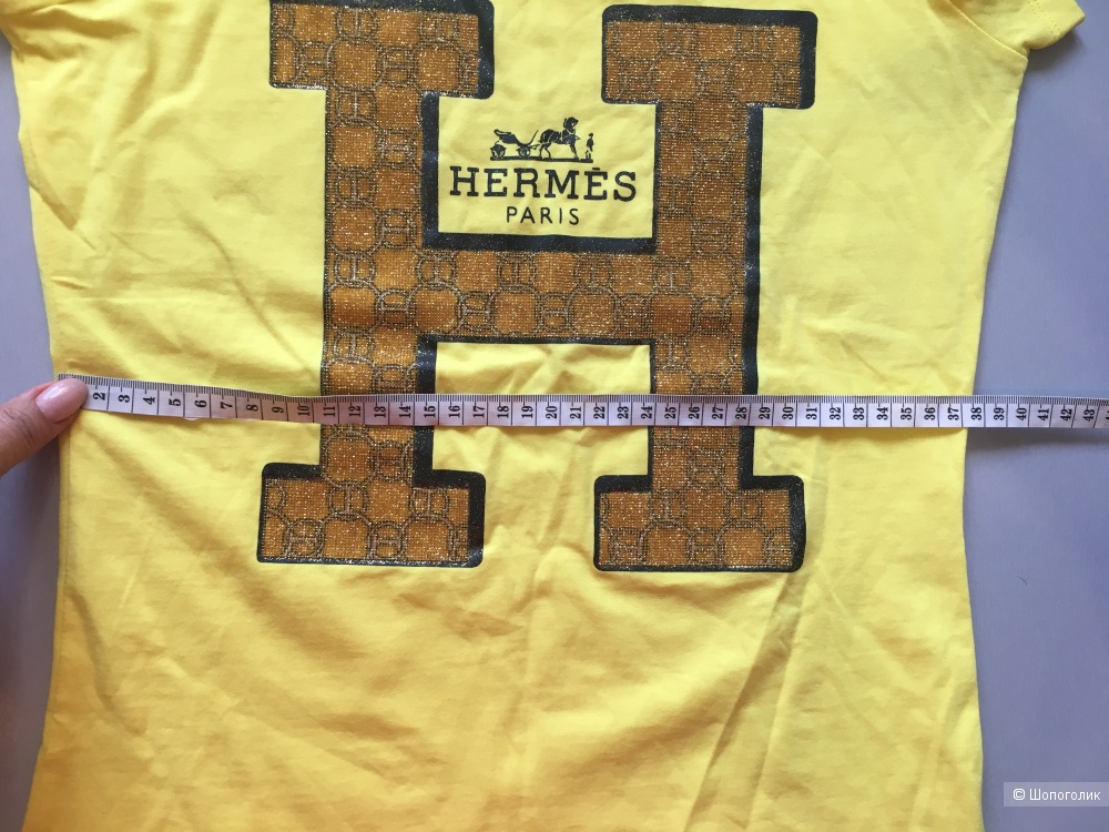 Футболка Hermes, размер L, на рос. 42-44.