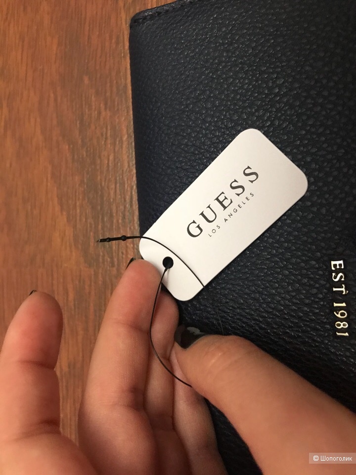 Кошелек (синий) , Guess, 21х10х2