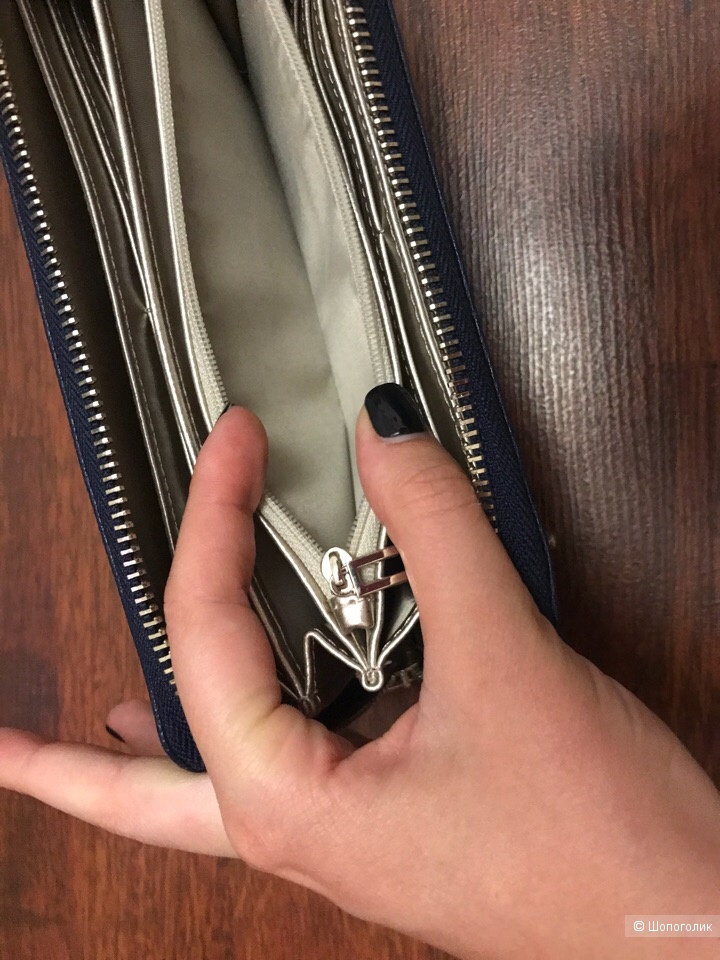 Кошелек (синий) , Guess, 21х10х2