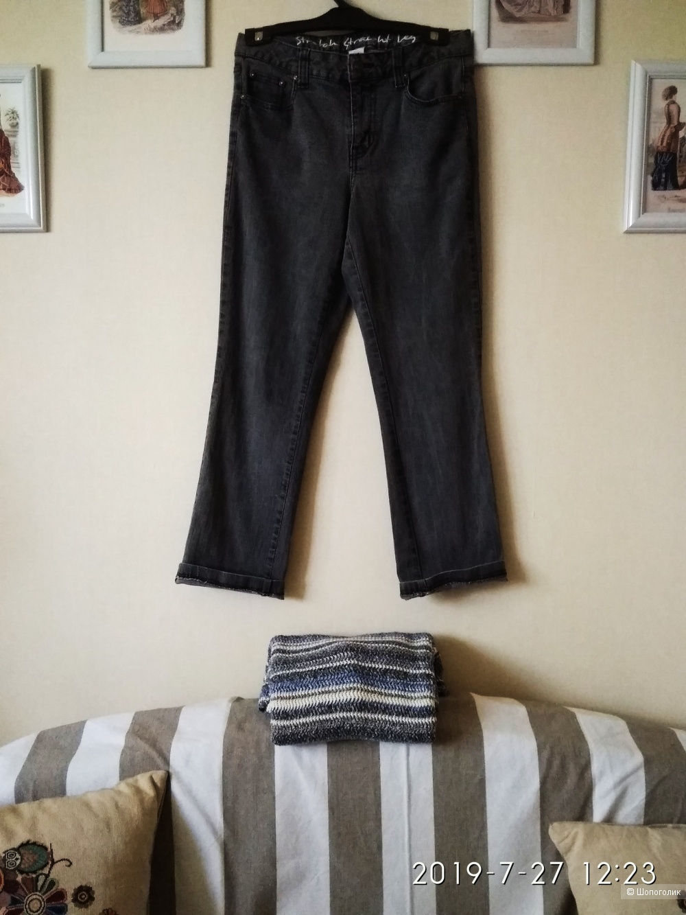 Джинсы Stretch Straight Leg р. 38 ( 44-46)