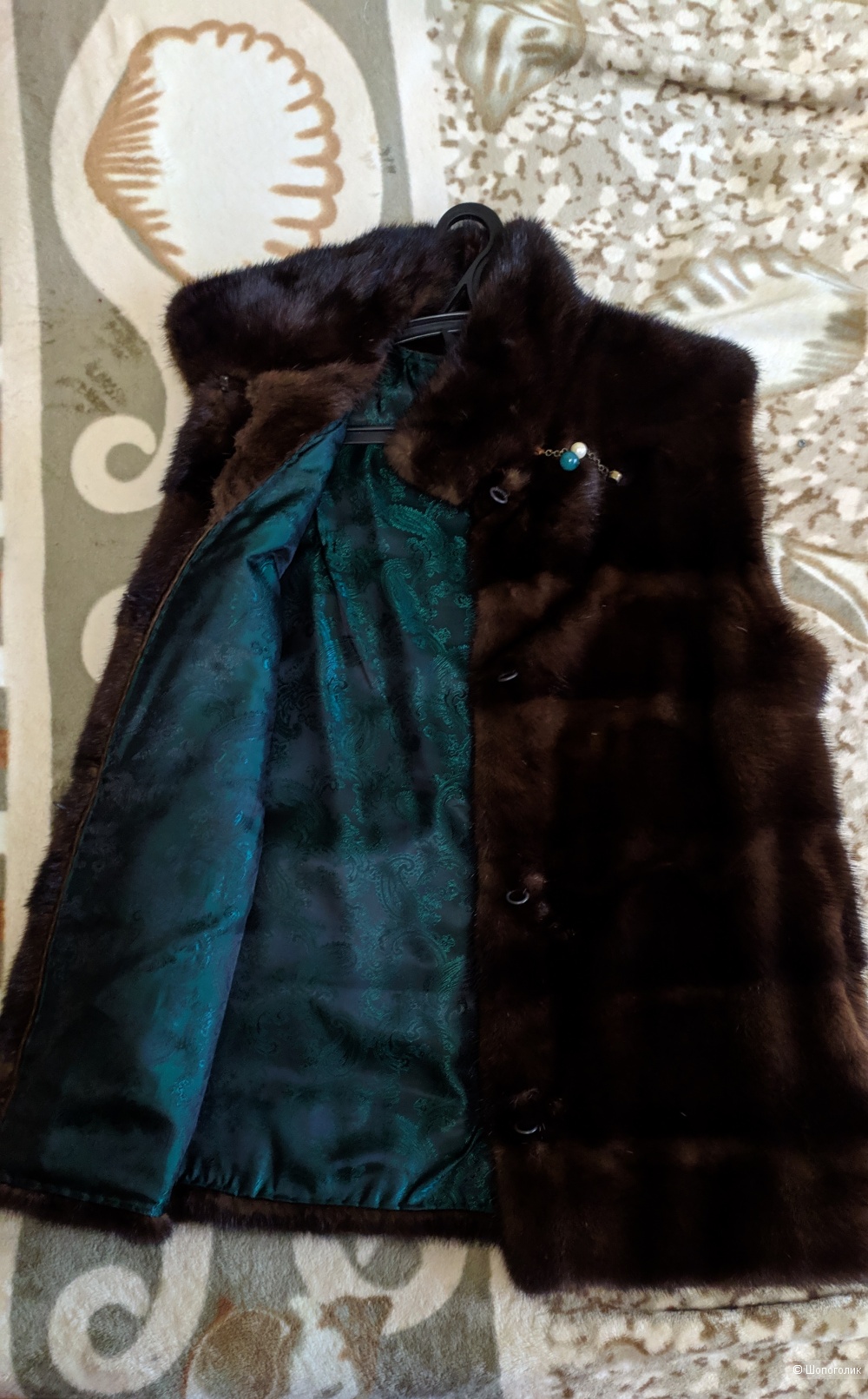 Норковая жилетка бренда Saga Furs Royal, 42-44 размер