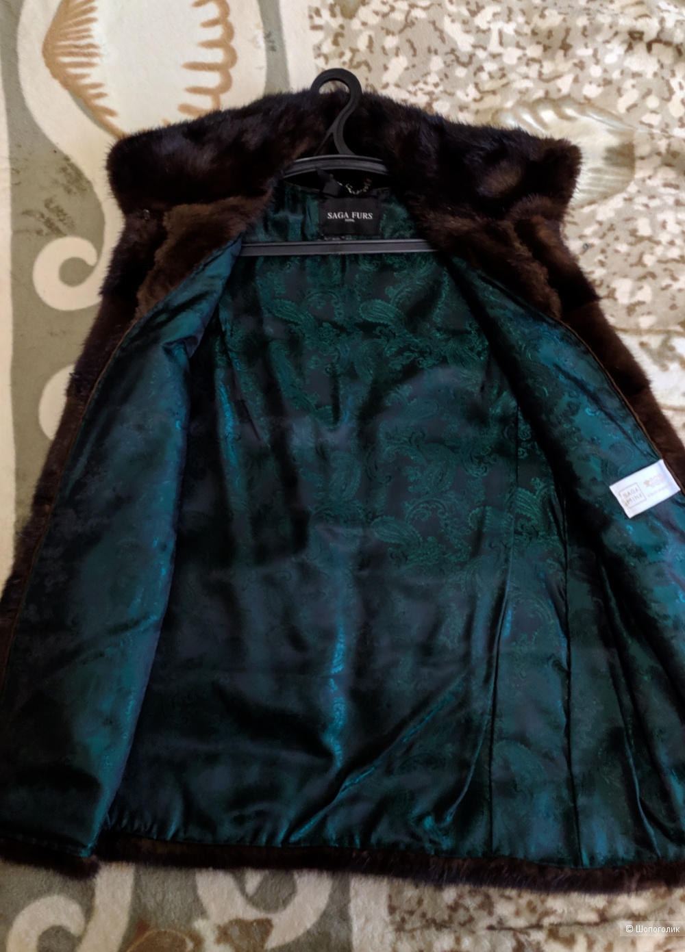 Норковая жилетка бренда Saga Furs Royal,  42-44 размер