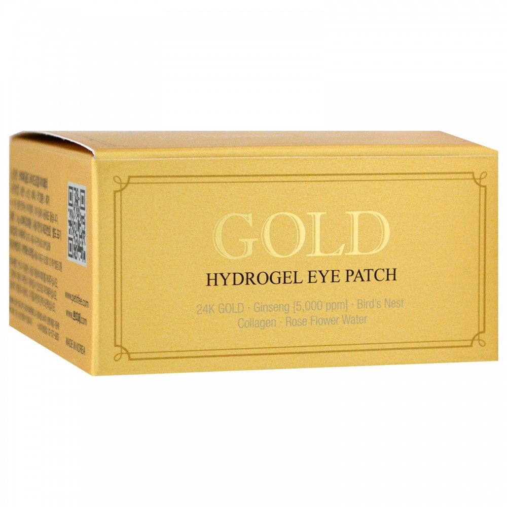 Petitfee, патчи (с IHERB) для глаз с золотым гидрогелем, 60 шт