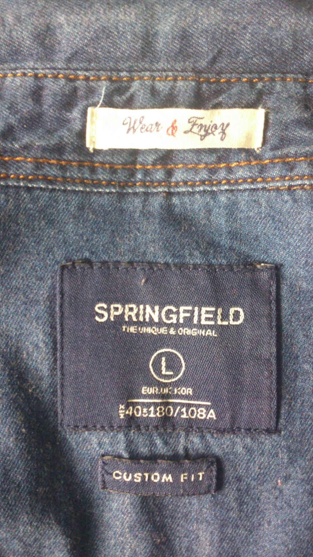 Рубашка джинсовая мужская Springfield L