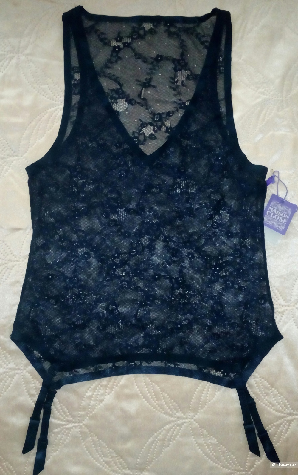 Топ с подвязками Maison Close размер S