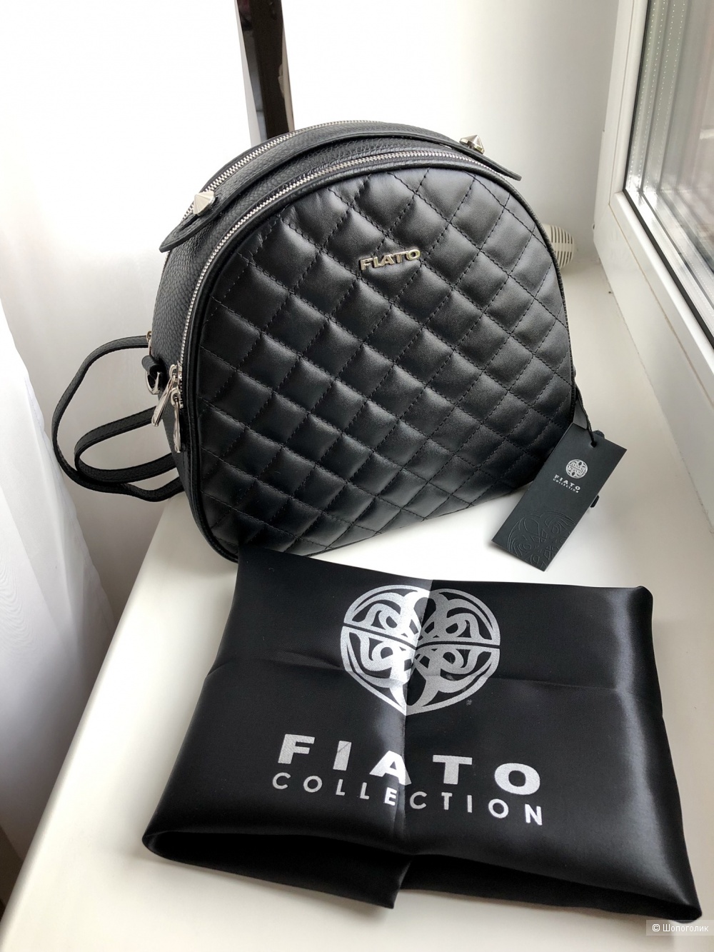 Кожаная сумка-рюкзак  Fiato