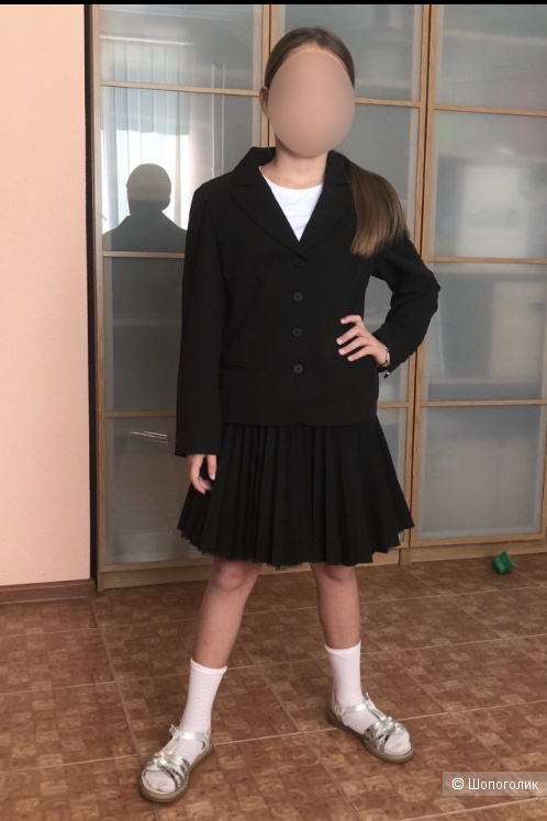 Пиджак школьный для девочки, 146 размер