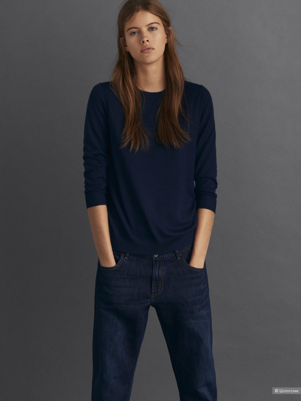 Кашемировый свитер Massimo Dutti S-M