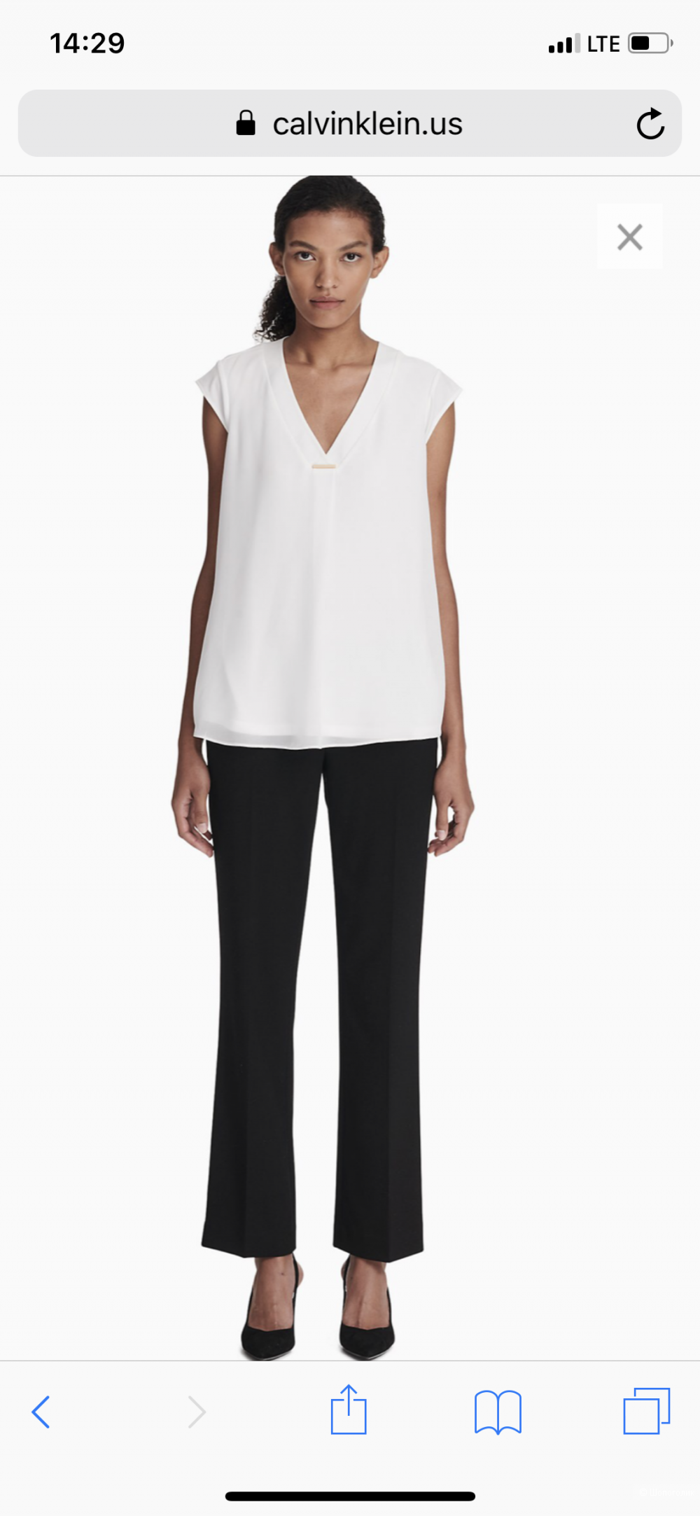 Блузка Calvin Klein, размер 42-44