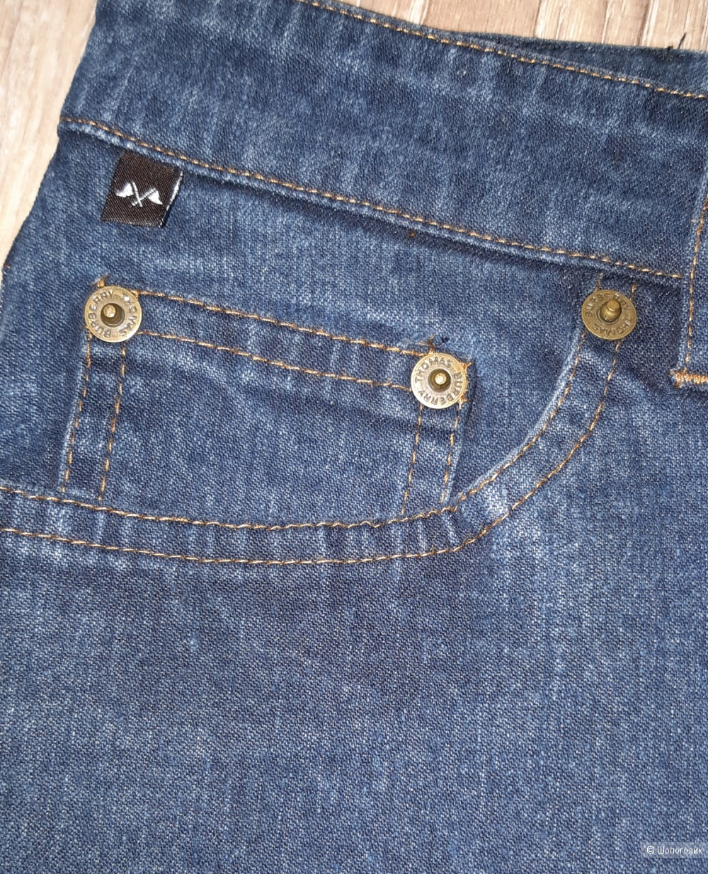 Юбка джинсовая thomas burberry, размер 46