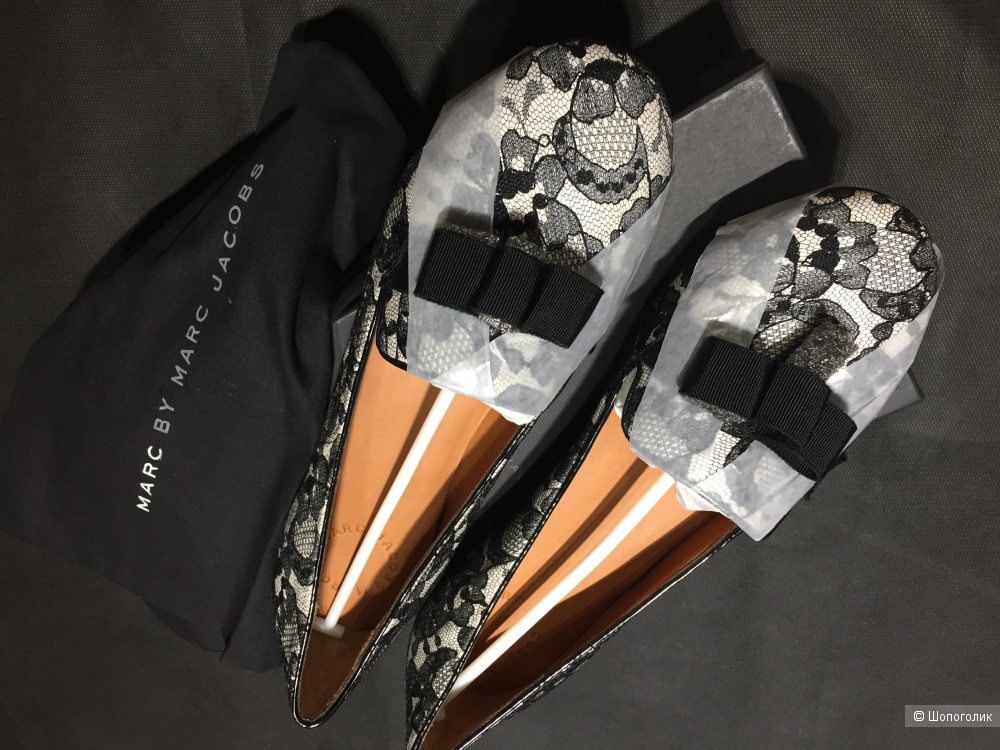 Marc by Marc Jacobs Кружевные лоуферы с бантом 38 р.
