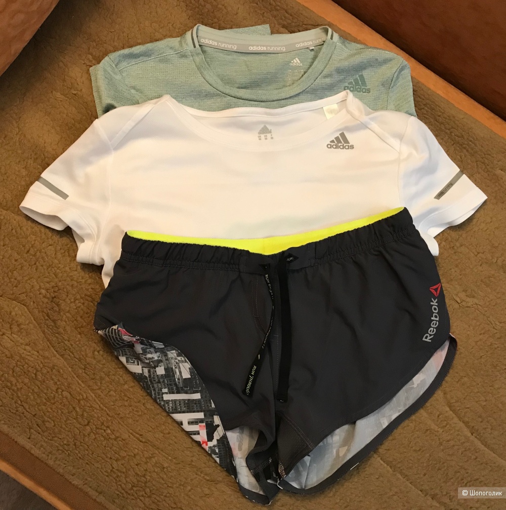 Сет для спорта (2 футболки и шорты) размер XS