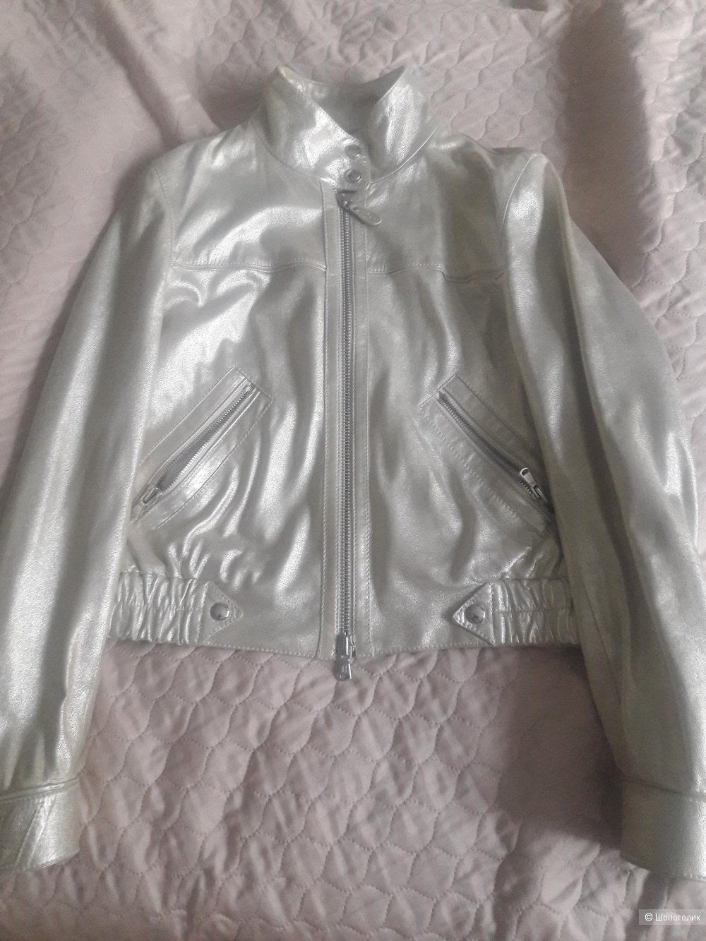 Кожаная куртка Hogan 44-46 размера