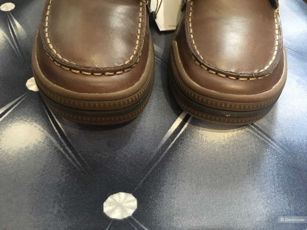 Детские кожаные мокасины GEOX, размер 39. По стельке 26 см
