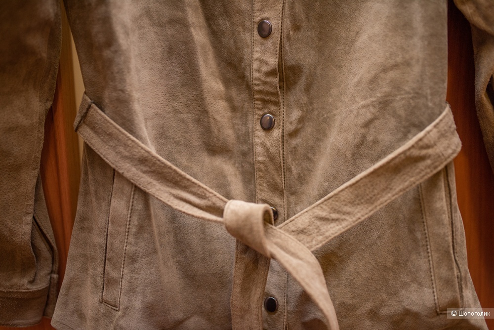 Рубашка из натуральной замши Asos, размер 8UK (42-44 рус)