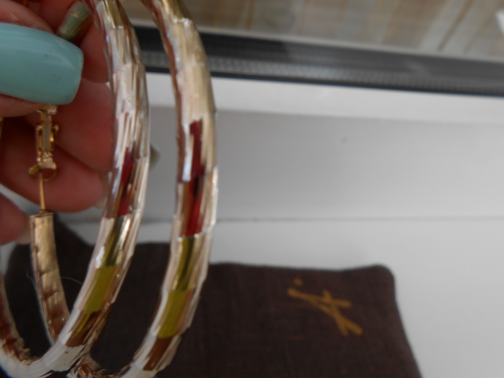 Серьги-кольца , dm 5,5 см.