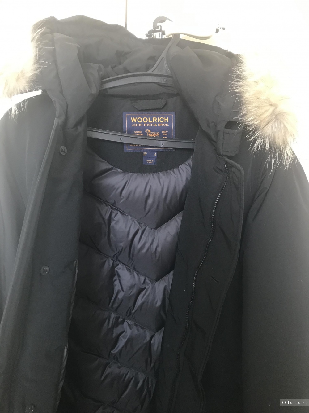 Мужской пуховик Woolrich l xl