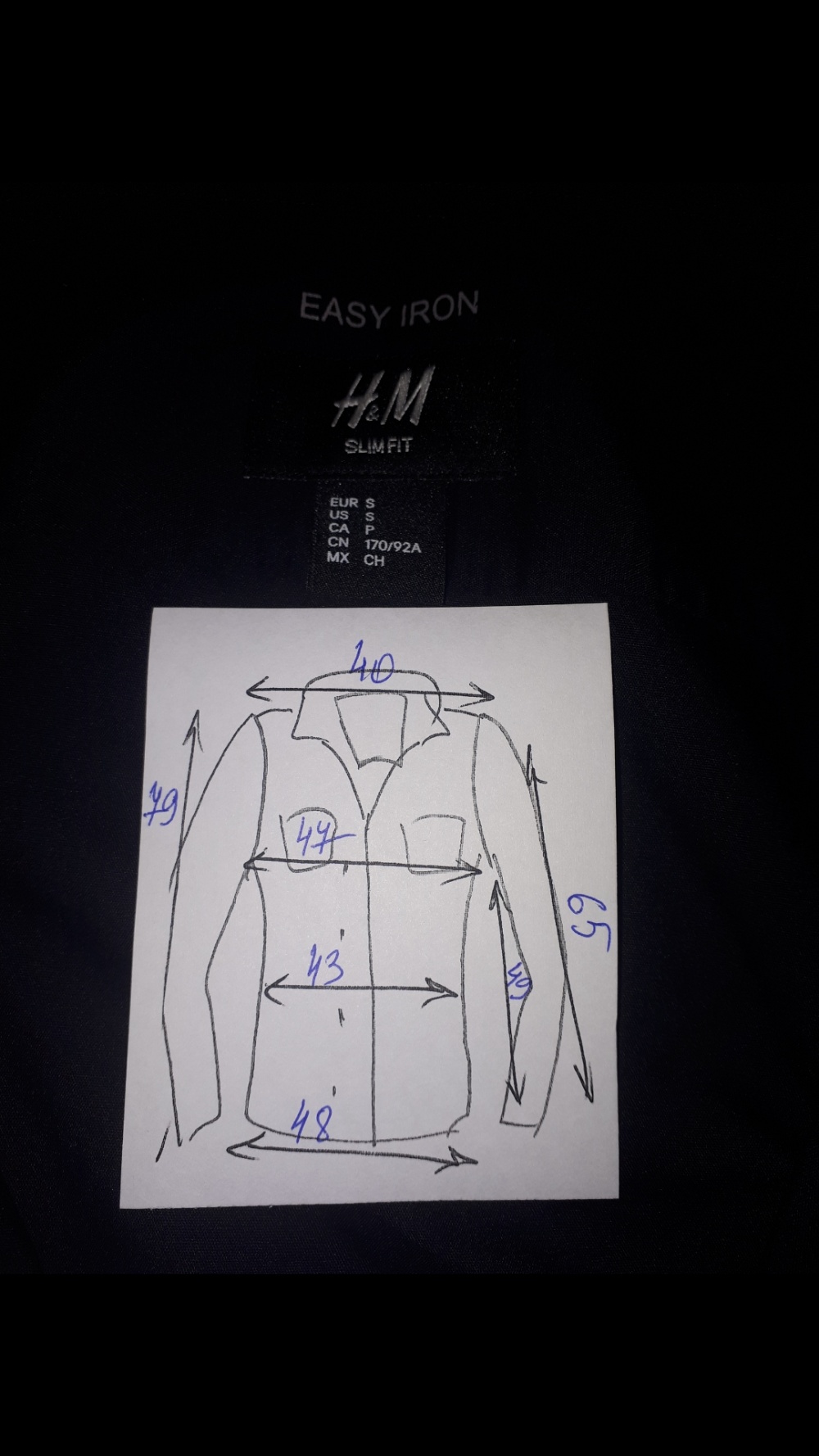 Рубашка H&M S р-р