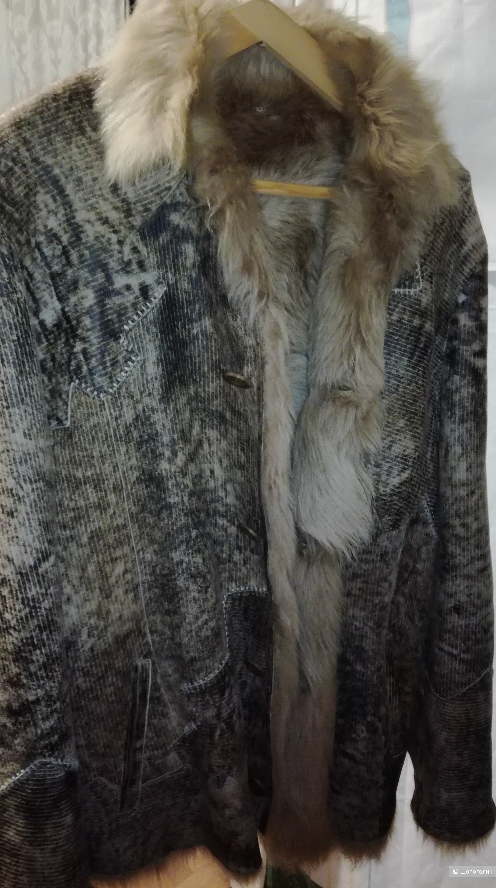 Куртка натуральный мех . Винтажная.р 48-50 (М)