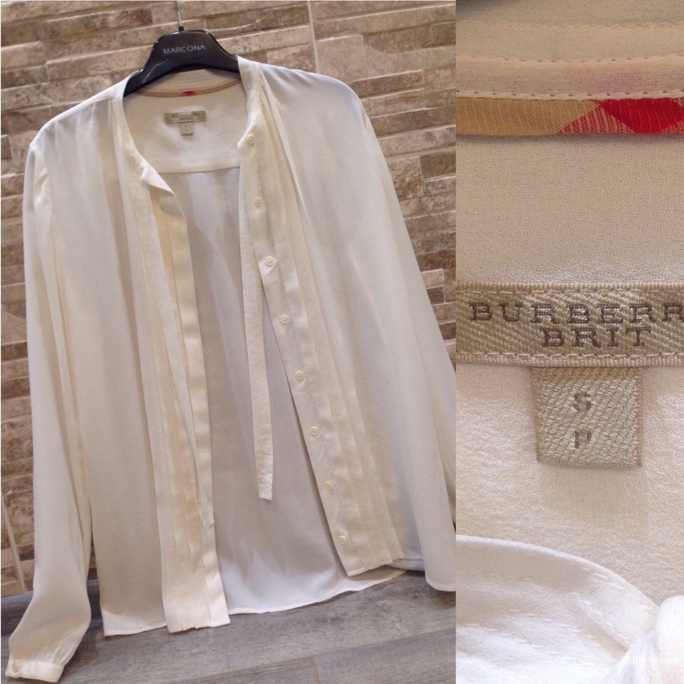 Блузка Burberry Brit 100% шёлк .Размер S-M.