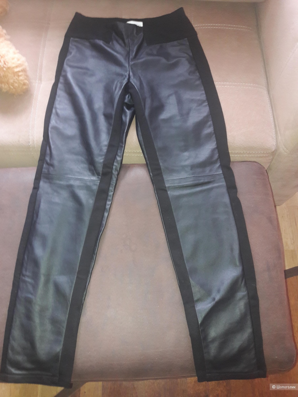 Кожаные брюки легинсы Patrizia Pepe 44-46 размера