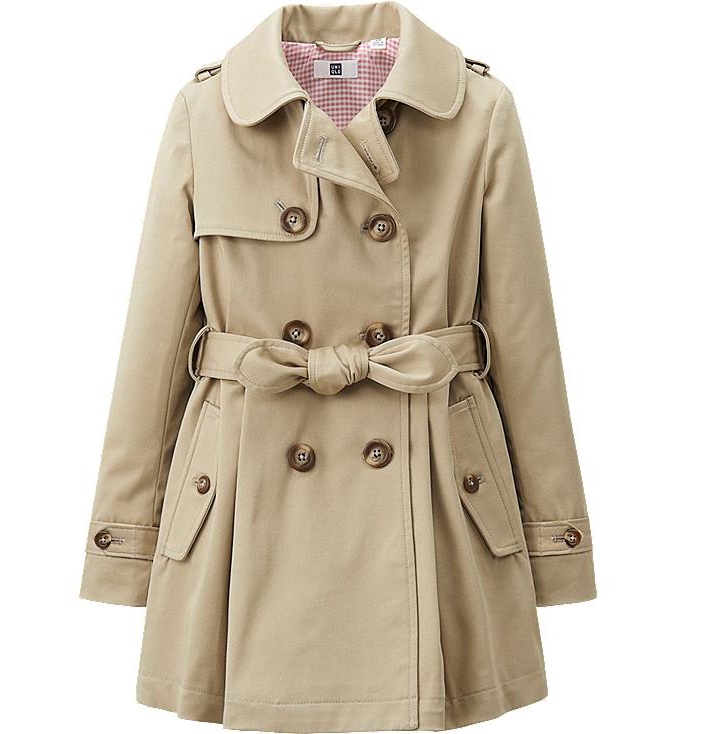 Плащ тренч UNIQLO 9-11 лет