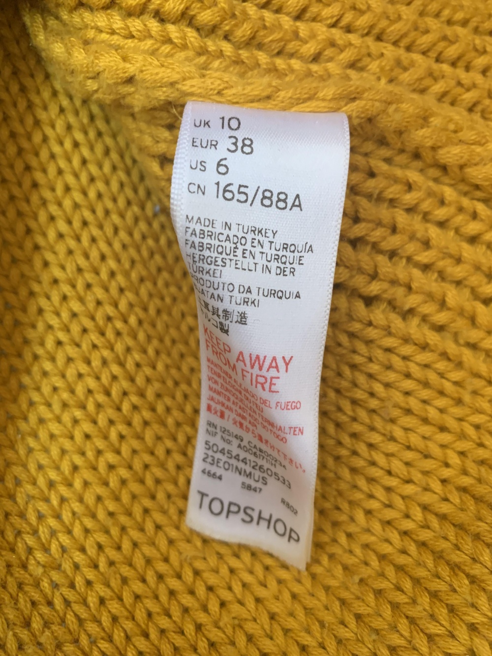 Джемпер Topshop, размер 38 eur