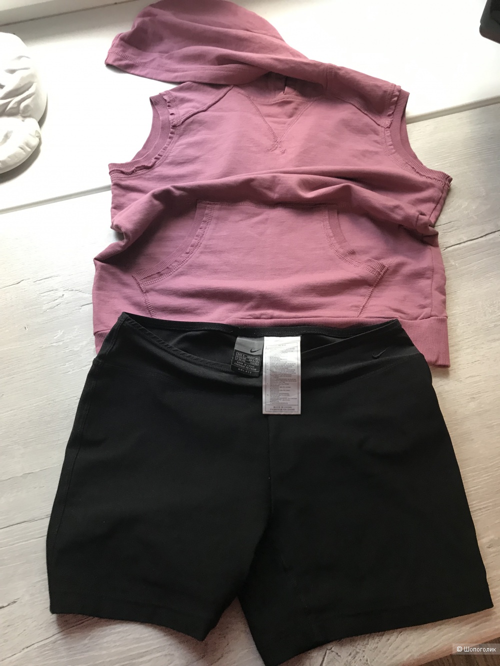 Комплект шорты-велосипедки Nike и худи Lotus Project,42-44 рус
