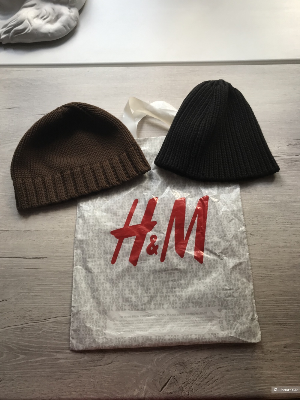 Комплектом шапки H&M унисекс,one size