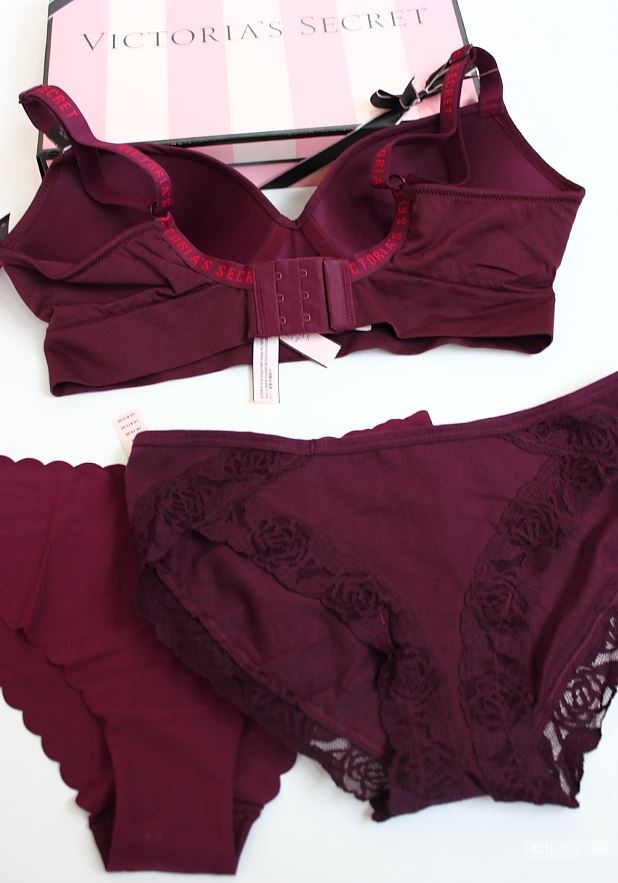 Комплект Victoria's Secret бралетт с Push-up и трусики, размер М