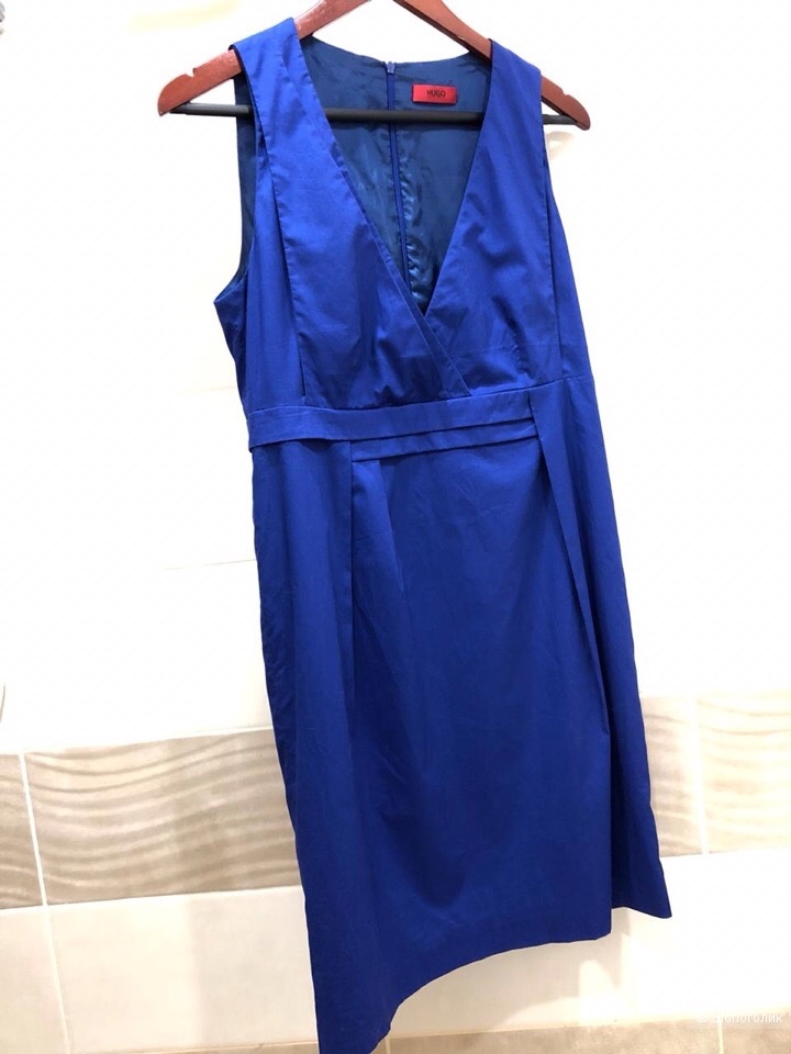 Платье футляр из хлопка с подкладом "BOSS HUGO BOSS" Размер 44 - 46